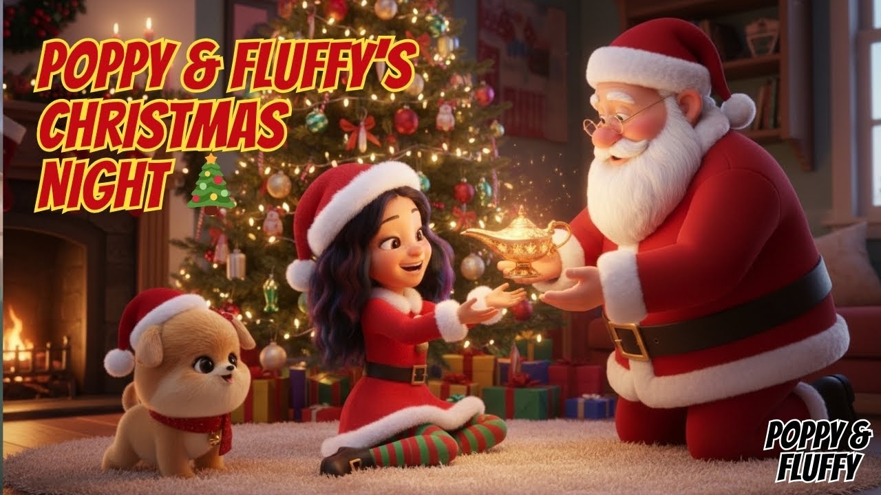 Poppy & Fluffy - A Magical Christmas Eve ❄️✨ | Cozy Christmas Song for Kids