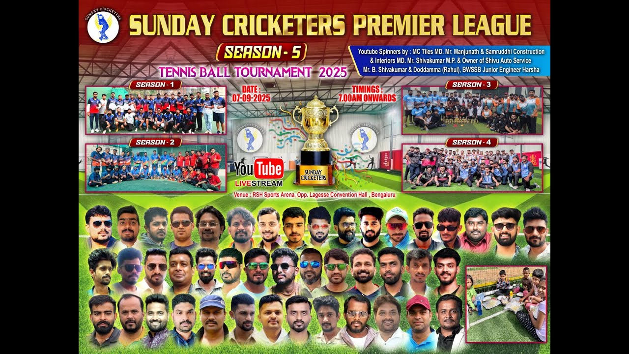 Sunday cricketers premier league Season  -5