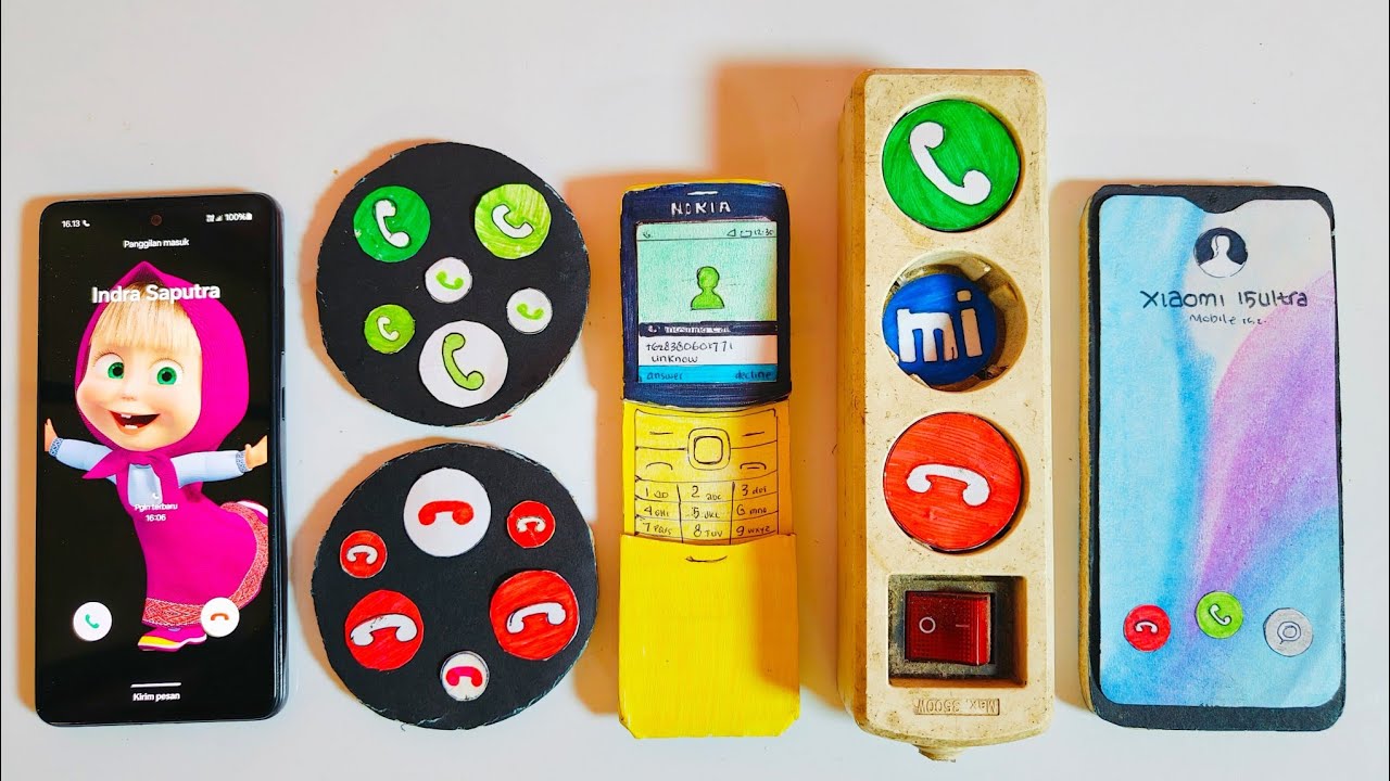 Incoming Call on Samsung Masha, A lot of Button, Nokia 8110 Banana, electric plugs, Redmi Note 8
