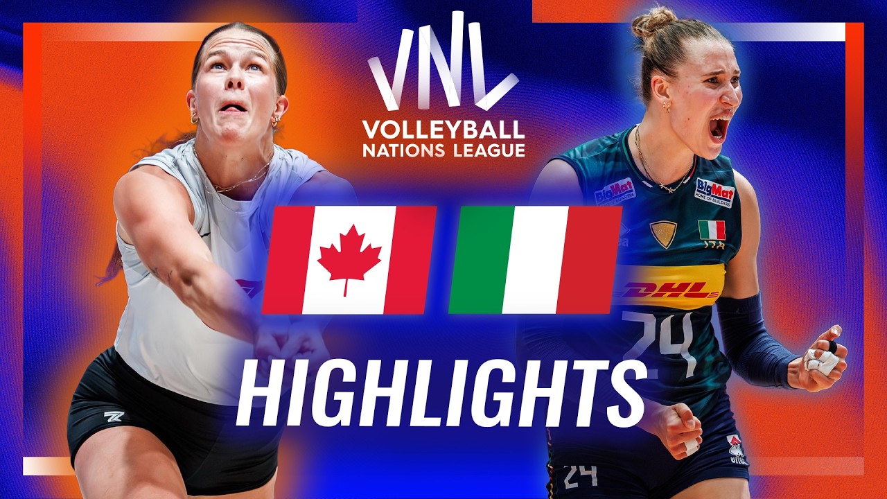 Canada 🇨🇦 vs. Italy 🇮🇹 - Highlights | Week 3 | Women's VNL 2026
