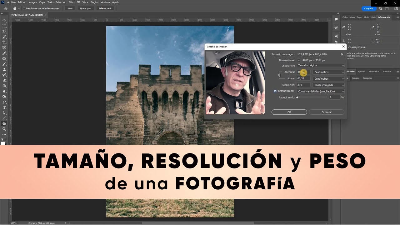Distingue fácilmente entre TAMAÑO, RESOLUCIÓN y PESO en una FOTOGRAFÍA