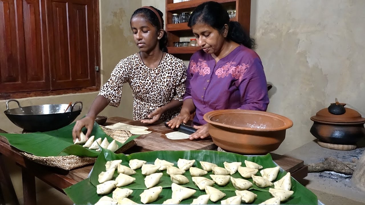 Samosa Chaat Recipe ❤ Vegetable Village Food | Village Dinner Recipe