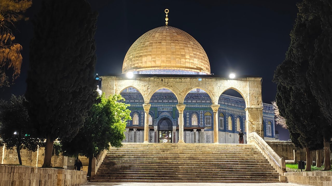 26.1.2026 أذان و صلاة العشاء من المسجد الأقصى المبارك Isha prayer from the blessed Al-Aqsa Mosque