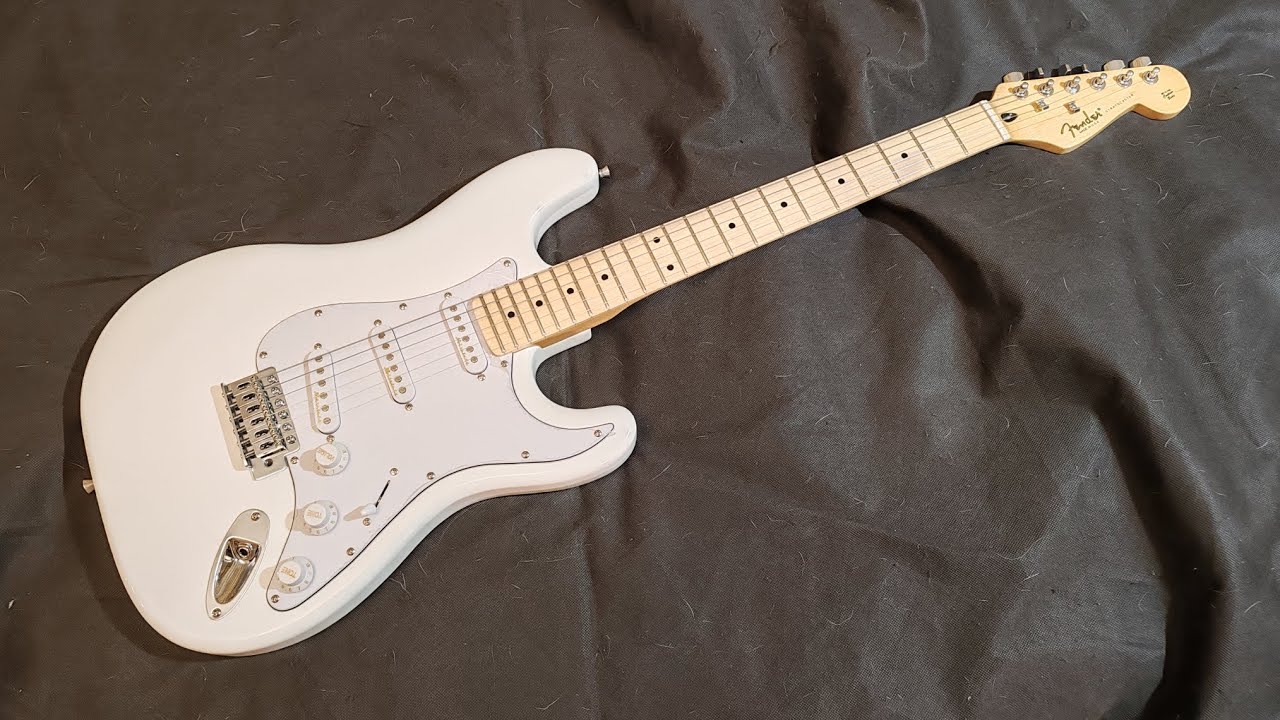 Обзор сборки и звука доработанной китайской реплики Fender Stratocaster белой. Струны Мозеръ. 