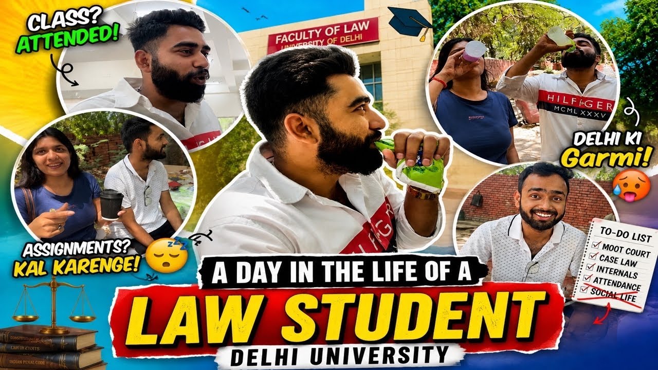 A day in life of a LAW Student ft. Law Faculty, Delhi University🎓🏫 | Vlog🤣 