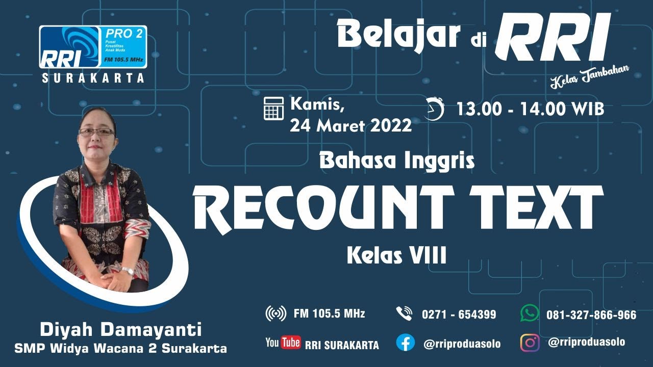 BELAJAR DI RRI ( KELAS TAMBAHAN )