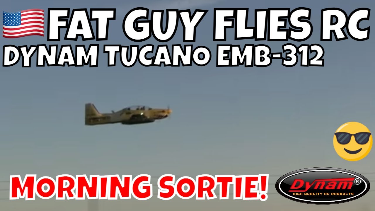 ОБЗОР УТРЕННЕГО ВЫЛЕТА DYNAM TUCANO от FGFRC #aviation #rc #rcaircraft