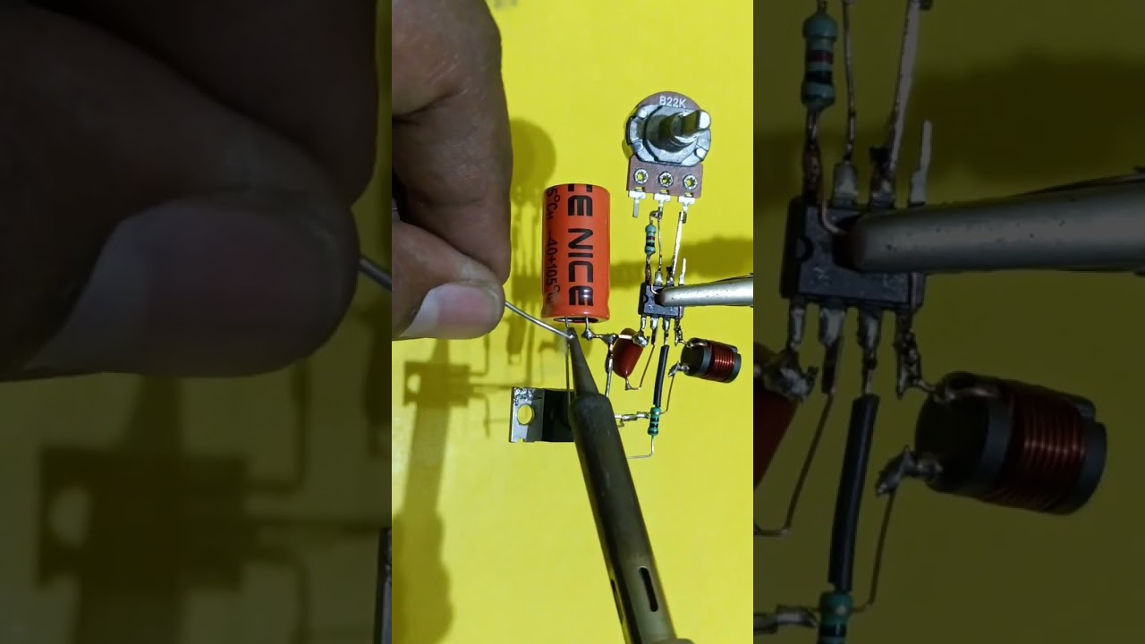 Home Made High Power High Frequency Booster Circuit-Using NE555 (Adjusted Voltage Output) #NE555