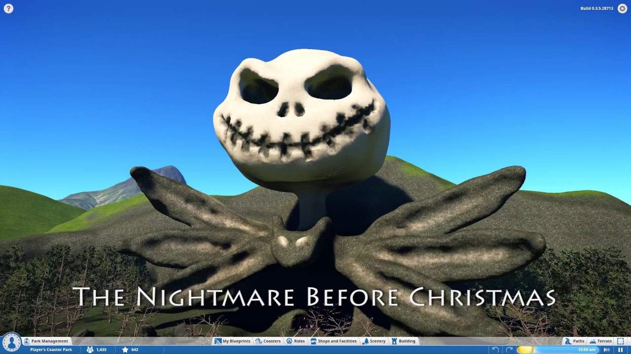 Planet Coaster - The Nightmare Before Christmas (Halloween Darkride/Indoor Coaster))