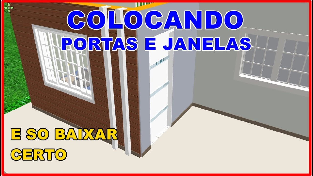 COMO COLOCAR A PORTA CORRETAMENTE NA PAREDE  SWEET HOME 3D