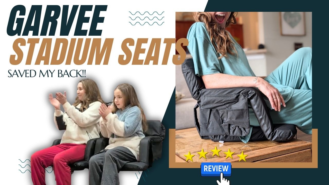 Ultimate Comfort: Garvee Extra Wide Reclining Stadium Seat Review (with Cup Holders & Pockets!)