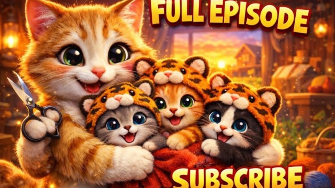 “A Mother Cat’s Love Turns Kittens into Tiny Tigers 🐱🐯 | A Heart-Touching Farm Story”