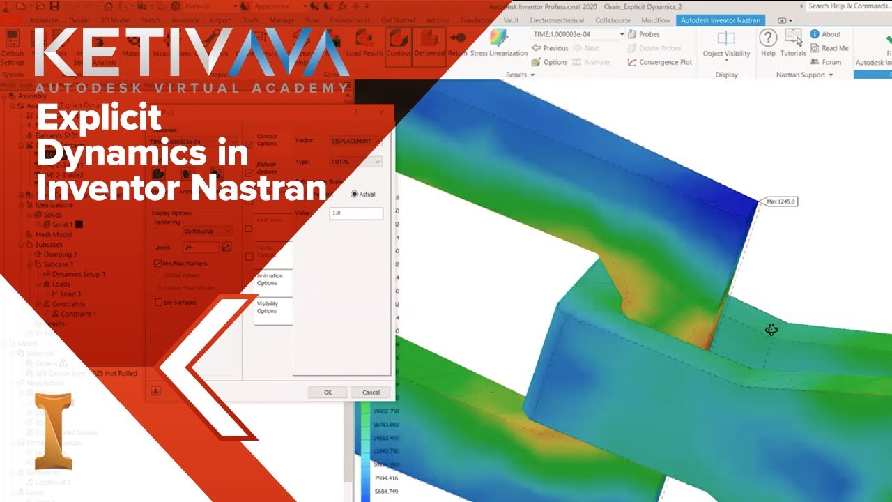 Explicit Dynamics in Inventor Nastran | Autodesk Virtual Academy