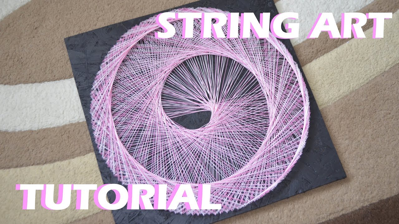 SPIRAL STRING ART | TUTORIAL | DIY | timelapse