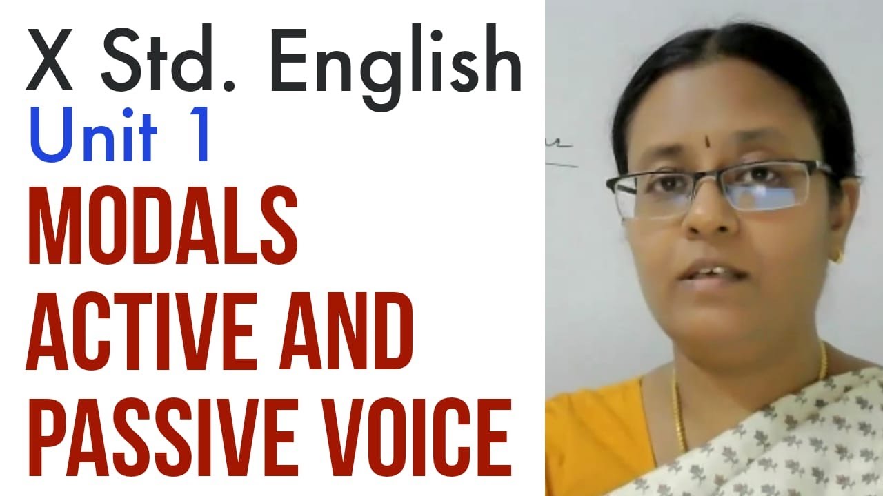 X STD. ENGLISH GRAMMAR | UNIT 1 | Modal Auxiliaries | Active and Passive Voice | TNPSC Group 2 |