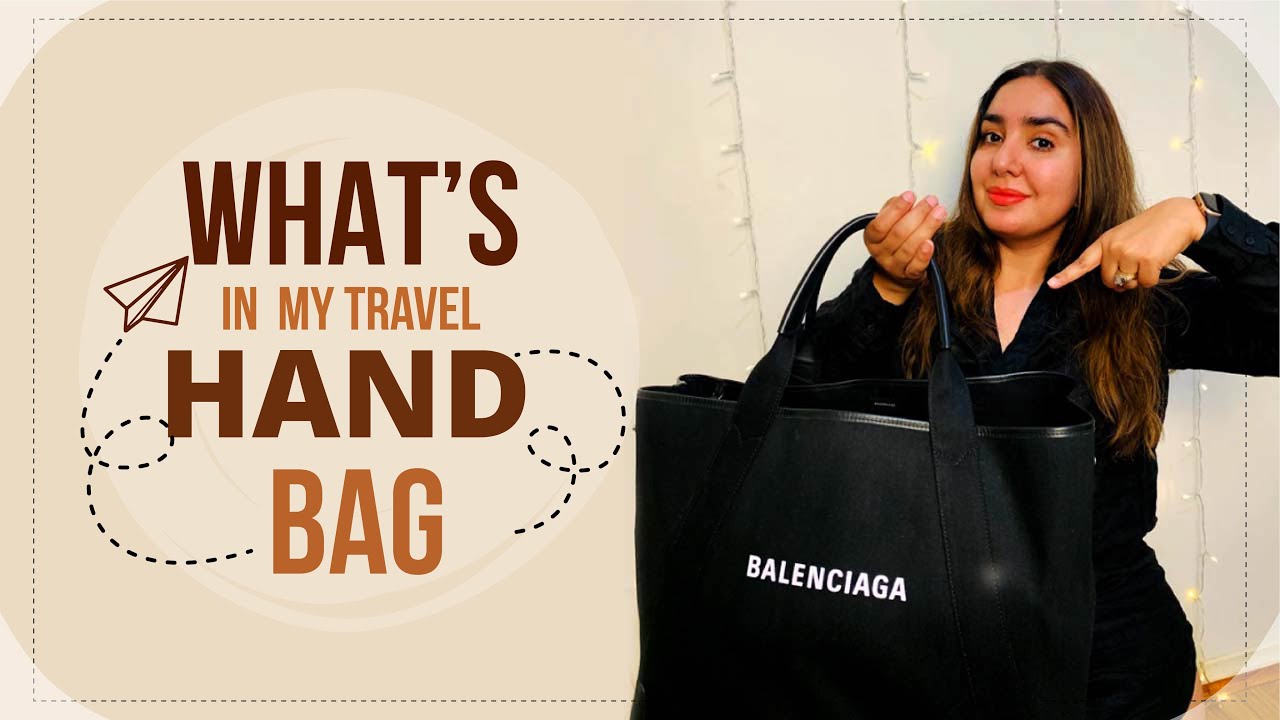 What's In My Travel HandBag | Balenciaga Tote | Mansee Sharma