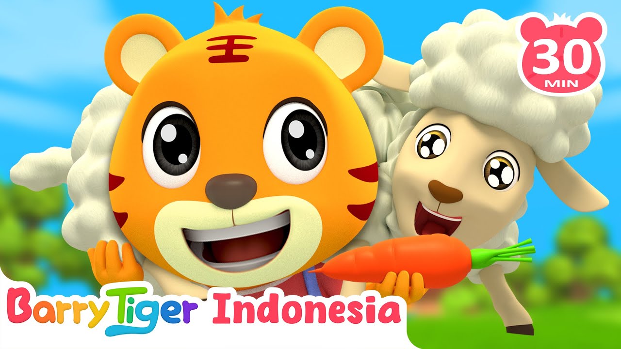 Barry Punya Domba Kecil 🐑 Lagu Anak Klasik yang Seru! | Lagu Hewan & Lagu Anak | BarryTiger