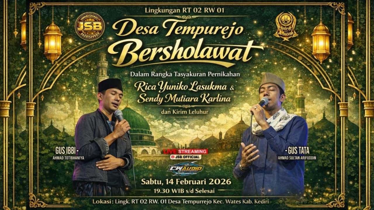 🔴[LIVE] PENGAJIAN SHOLAWAT RUTINAN MALAM AHAD BERSAMA JAMA'AH SHOLAWAT BADRISIYYAH (14 FEB 2026)