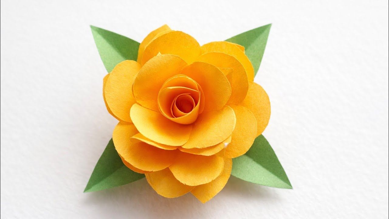 𝐇𝐨𝐰 𝐓𝐨 𝐌𝐚𝐤𝐞 𝐀 𝐏𝐚𝐩𝐞𝐫 𝐑𝐨𝐬𝐞 𝐅𝐥𝐨𝐰𝐞𝐫 || 𝐄𝐚𝐬𝐲 𝐏𝐚𝐩𝐞𝐫 𝐂𝐫𝐚𝐟𝐭 𝐅𝐨𝐫 𝐁𝐞𝐠𝐢𝐧𝐧𝐞𝐫𝐬