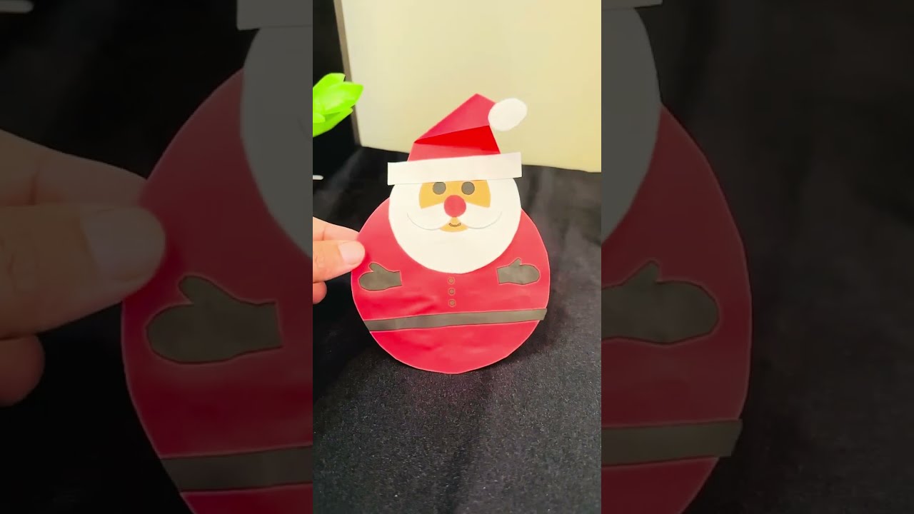 Santa Claus Christmas Craft🎅🎄 | Easy DIY Christmas Art Simple for Kids & Beginners 