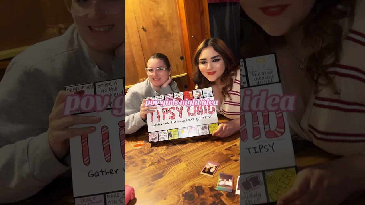 TIPSY LAND 🎀🍭💕 | #tipsy #candyland #games #gymgirl #girlsnight #college #university #collegelife