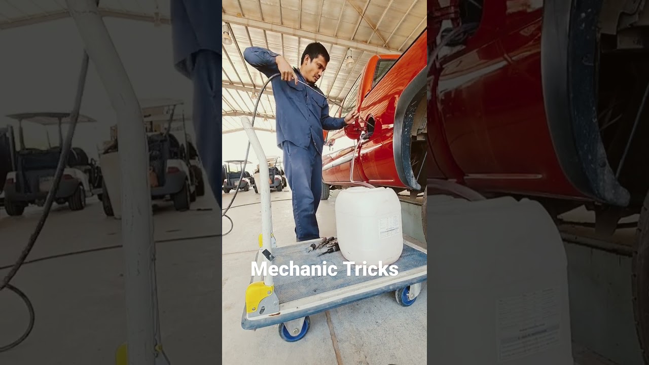 mechanic tip how to siphon gasoline from tank #tips #technique #mechanic #shorts