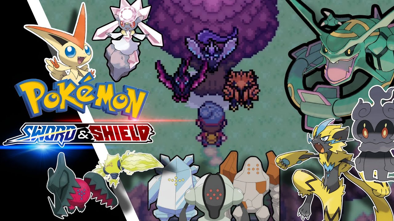 Victini, Rayquaza, Legendary Titans and many more 😁✨ Pokemon sword and shield ultimate plus gba game