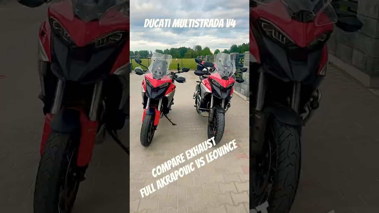 Full Akrapovic vs LeoVince Decat-  Multistrada v4 ​⁠​⁠@ducati @myAkrapovic @LeoVinceofficial