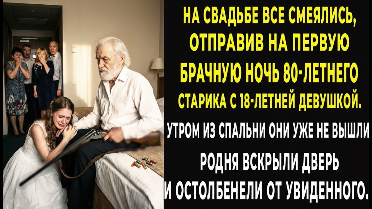 Все смеялись, отправив 80-летнего старика с 18-летней на брачную ночь. Вскрыв дверь утром, поседели…