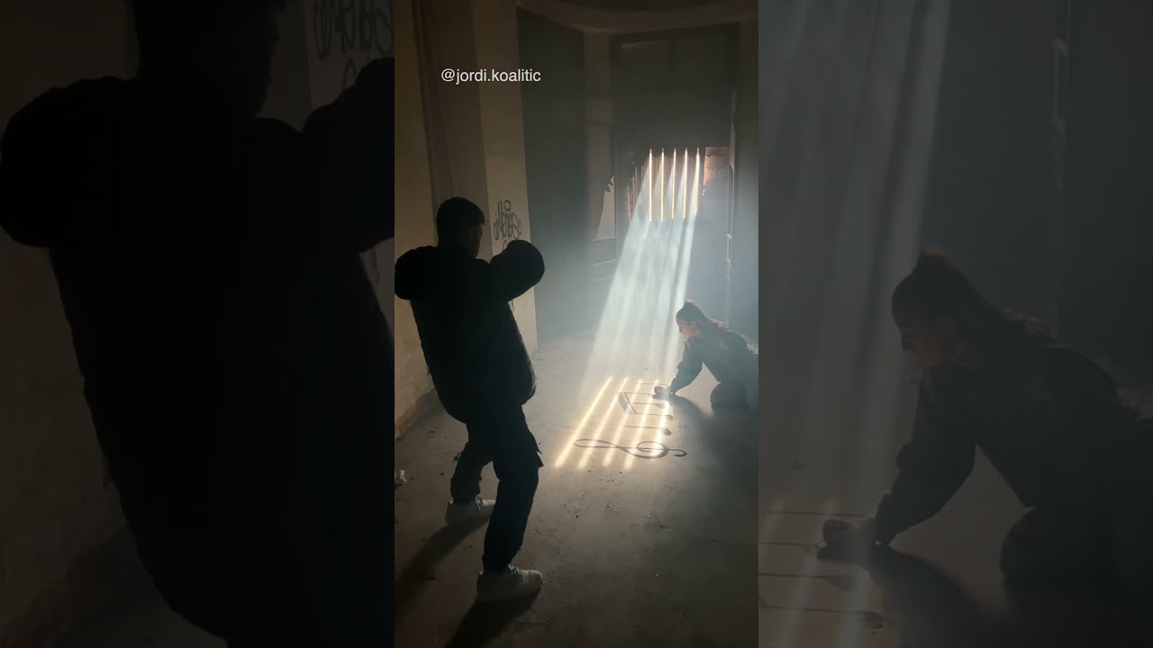 WE CREATED a MUSIC SCORE WITH LIGHT !  #photoshoot #music #shorts