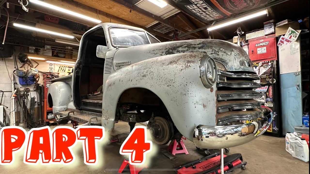Часть 4. Подножки и крепление бампера для Chevrolet 3100 1949 года. Часть 4.