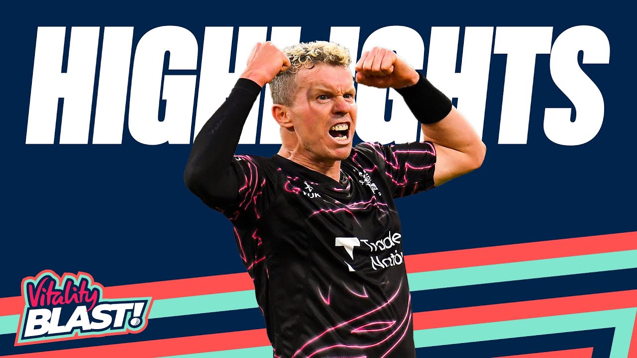 Final Ball Four To Deny Hat-Trick! | Surrey v Somerset - Highlights | Vitality Blast 2022