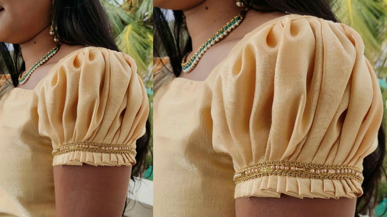 Puff sleeves cutting and stitching malayalam/36
