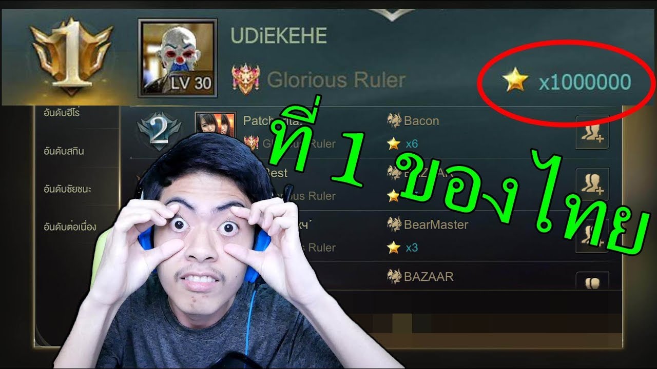 ROV อันดับ1ของไทยในปี2018
