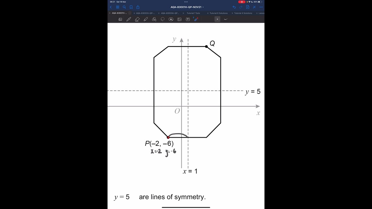 AQA GCSE Higher Mathematics November 2021 Paper 1