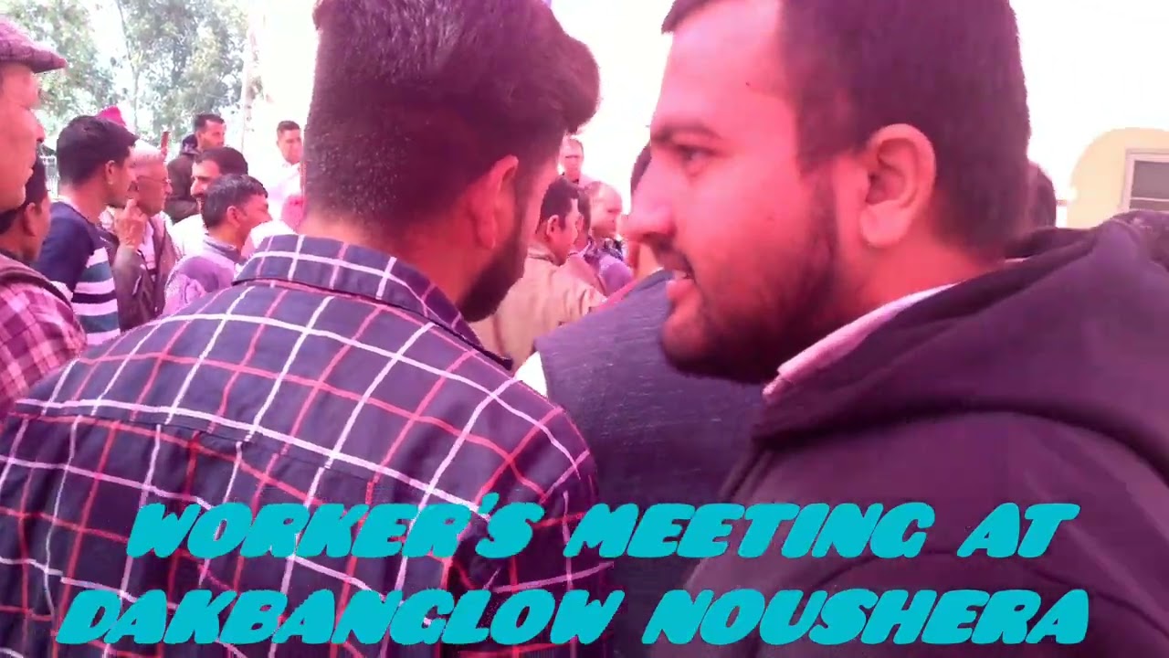 WORKERS' MEETING AT DAKBANGLOW NOWSHERA