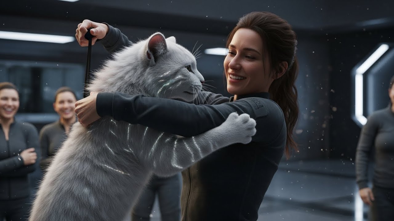 Predator Cub Cat Bit the Human’s Jacket She Lifted It, Cub Cat Still Clinging, and Everyone Laughed