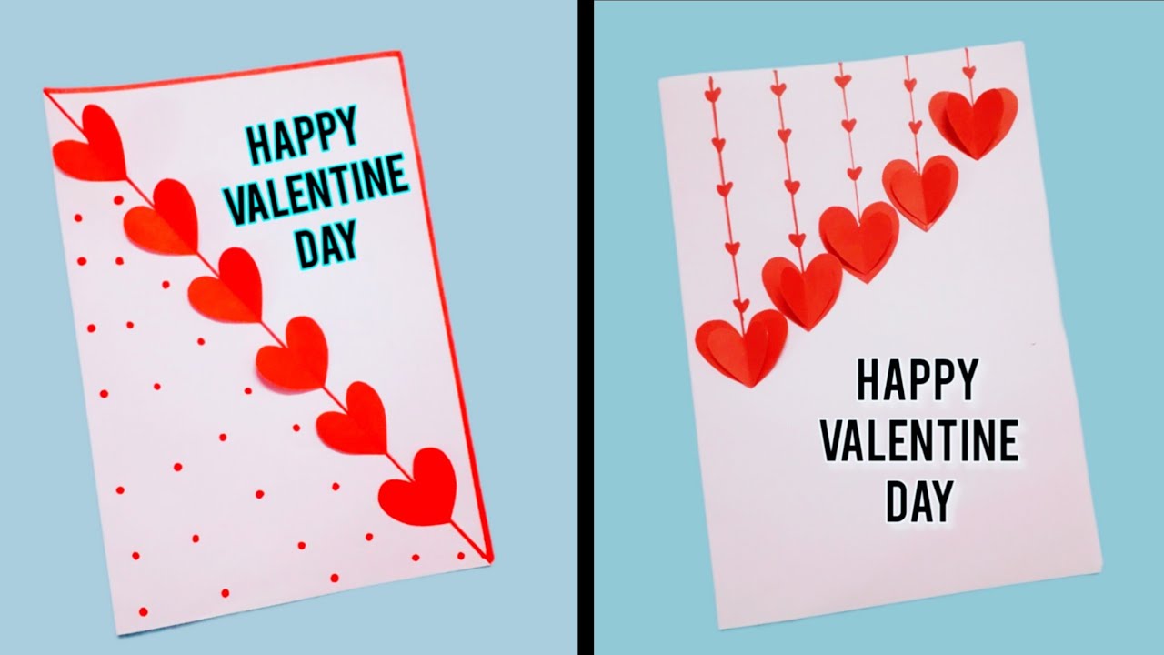 2 Valentine's day cards handmade easy || Valentine's day card