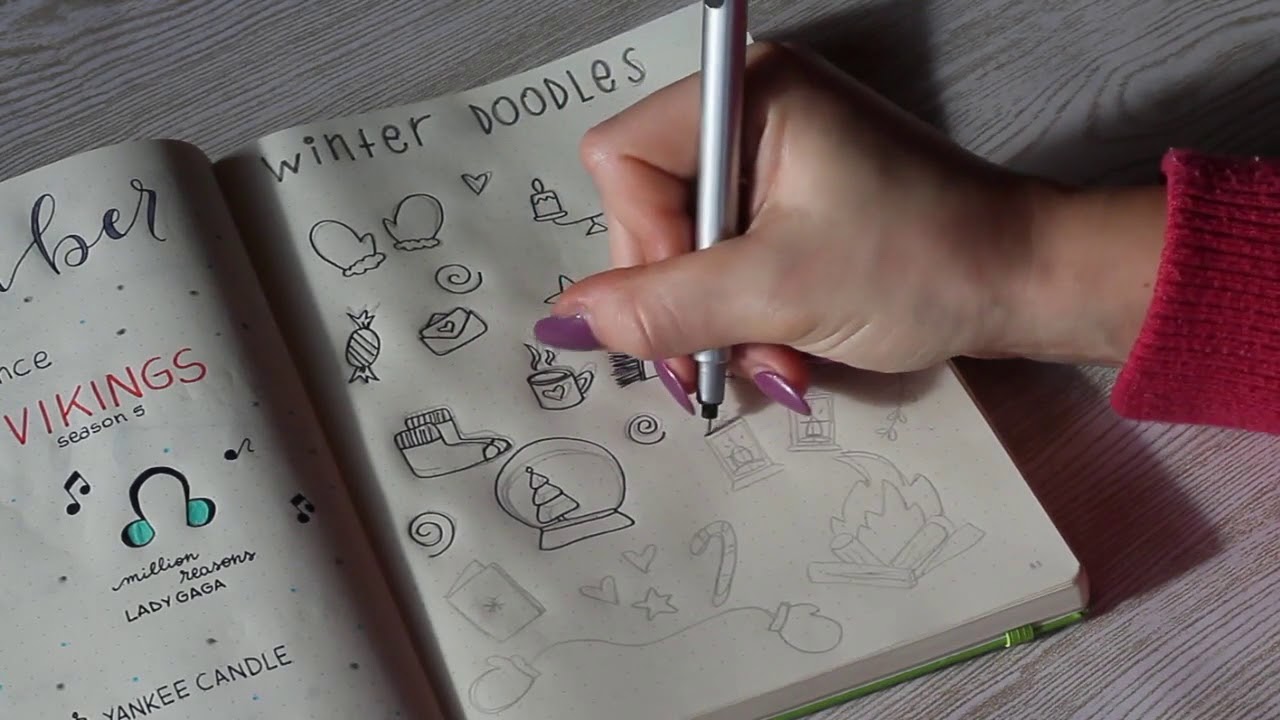 WINTER DOODLES ❄️ Bullet Journal | Francesca Elpini