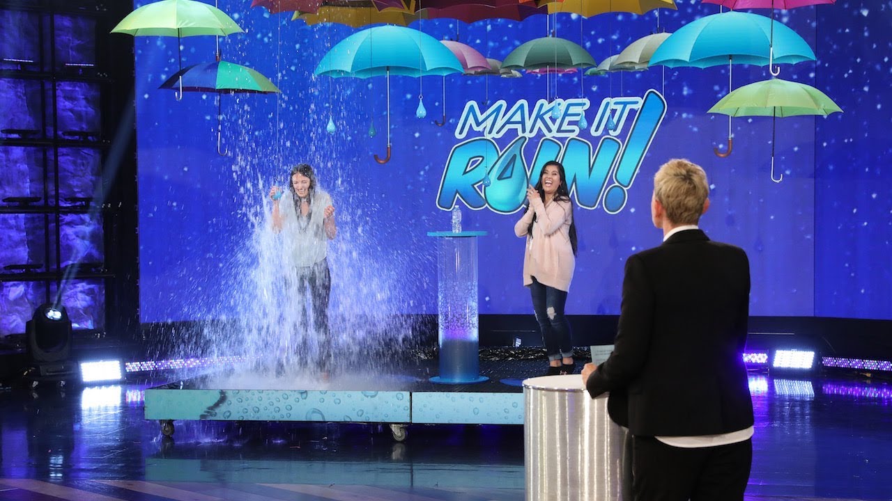 Fan Gets Drenched in a Water-Themed Game of 'Make It Rain'