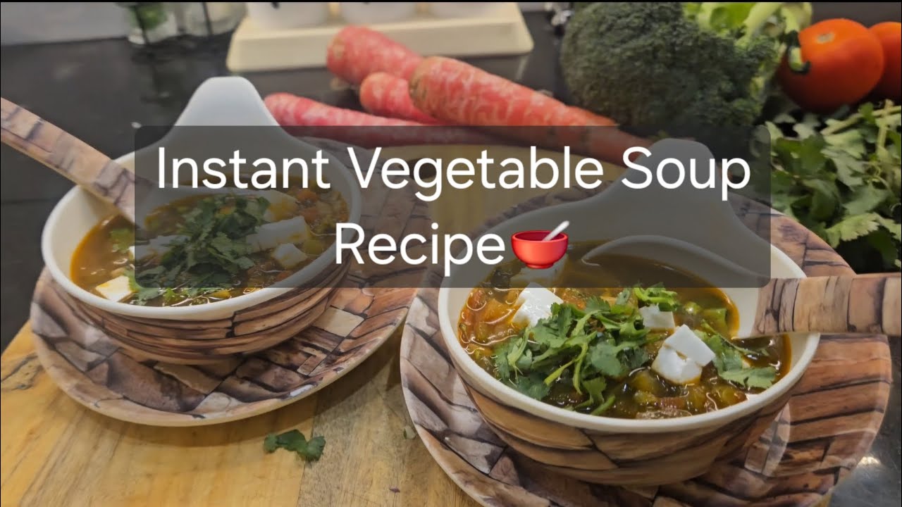 Manchow Soup Recipe🥣🥣Vegetable Soup Without Corn Flour👌Instant Recipe😋😋