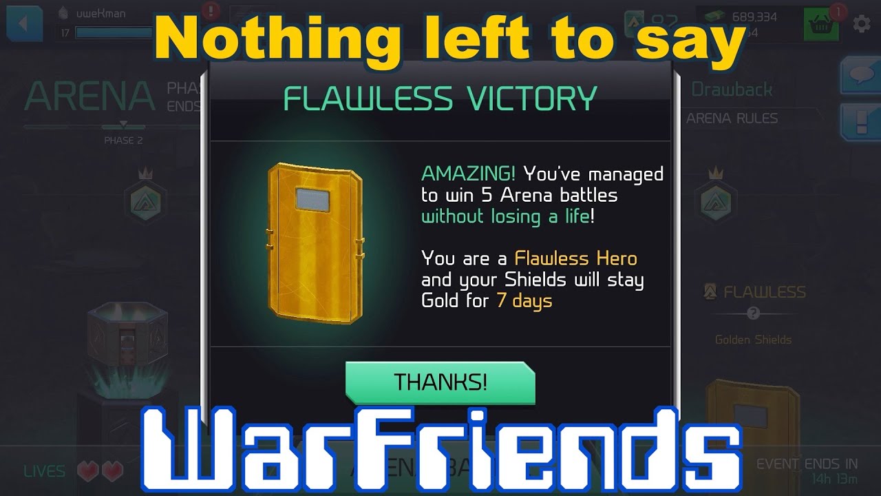 Winning the Arena Battle for the first time | WarFriends