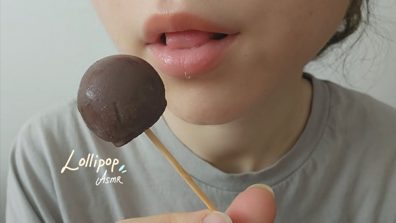 ASMR: Lollipop asmr 🍭(chocolate) •no talking• my favorite #asmr 18