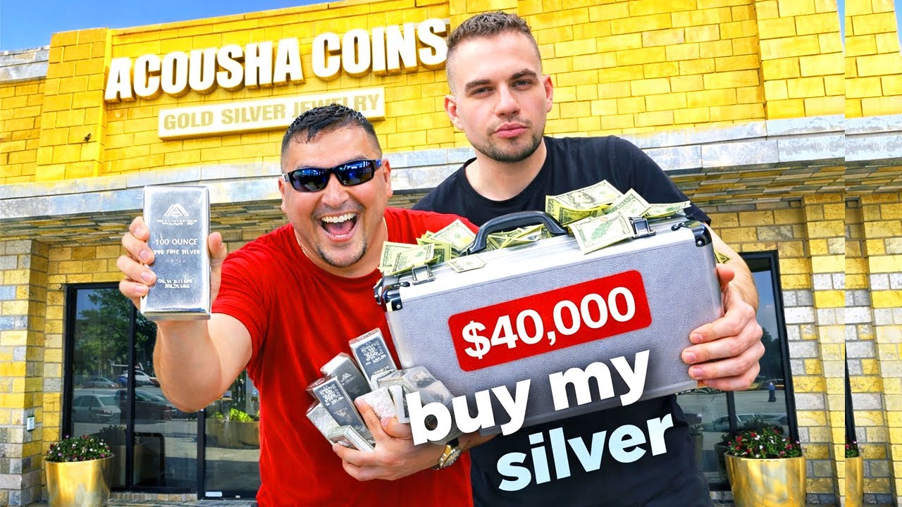 Our Coin Shop Bought His $40,000 Silver Hoard! #fyp #silverstacker