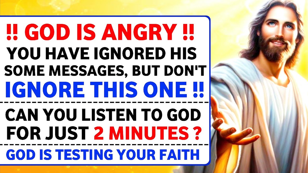 🔴CAN YOU LISTEN TO GOD FOR JUST 2 MINUTES ? GOD IS TESTING YOUR FAITH । God's message । #jesus #god