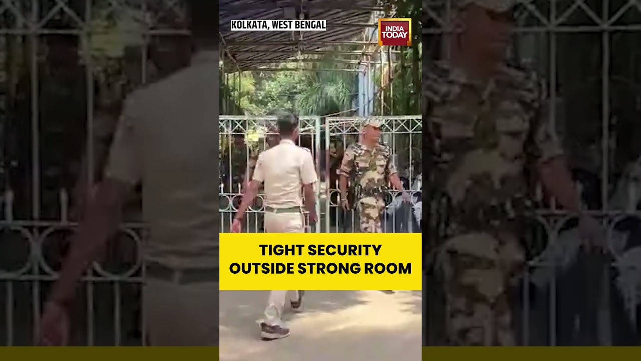 TIGHT SECURITY OUTSIDE STRONG ROOM #kolkata #westbengal #bengalelection2026 #shortsviral