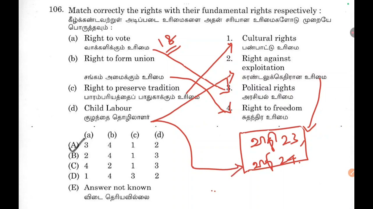 Tnpsc Group 2&2A Previous year Questions| INM | Polity | 