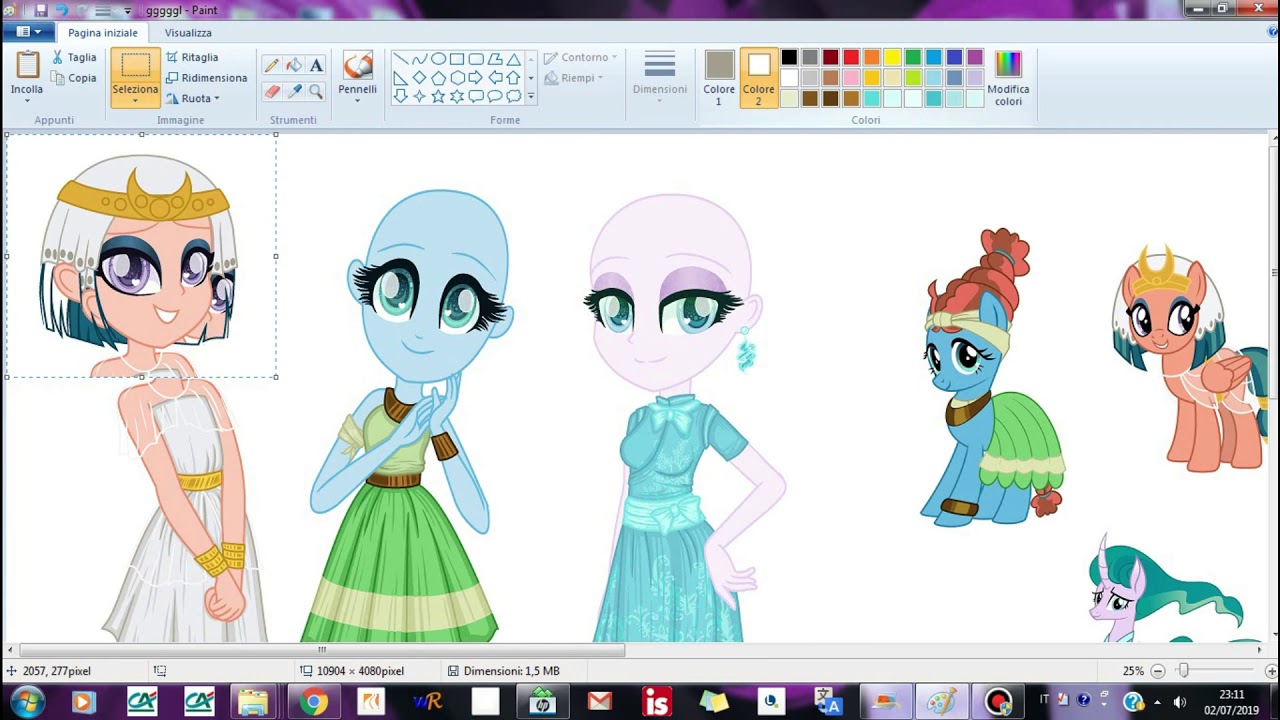 Speedpaint M L P Somnambula, Mistmane and Mage Meadowbrook EqG