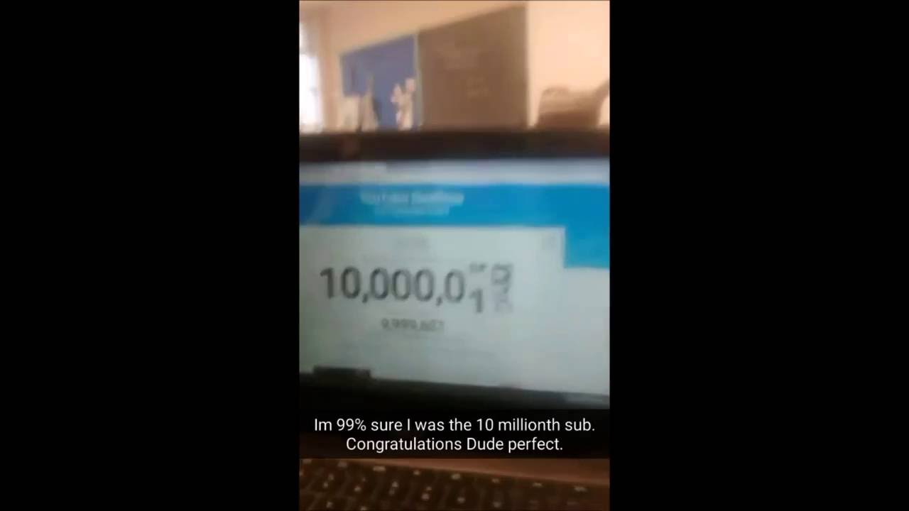 Dude perfect 10 millionth subscriber