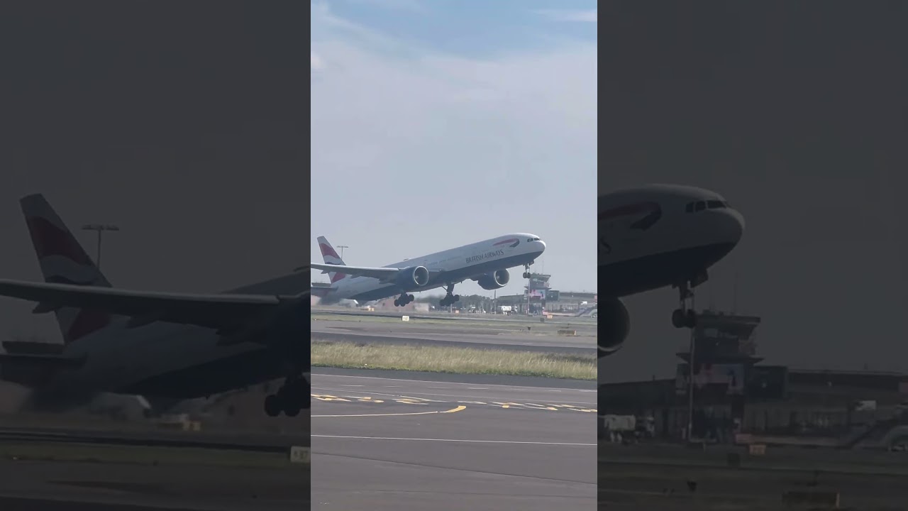 British Airways 777-300ER taking off from Sydney Airport #jetworld #automobile #jetworld #fokker